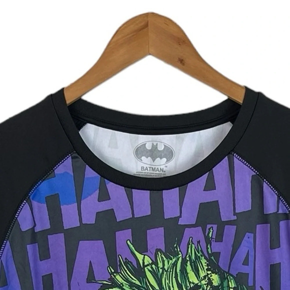 TS1003 Men’s Batman Movie Joker Performance Active T Shirt L - Picture 4 of 6
